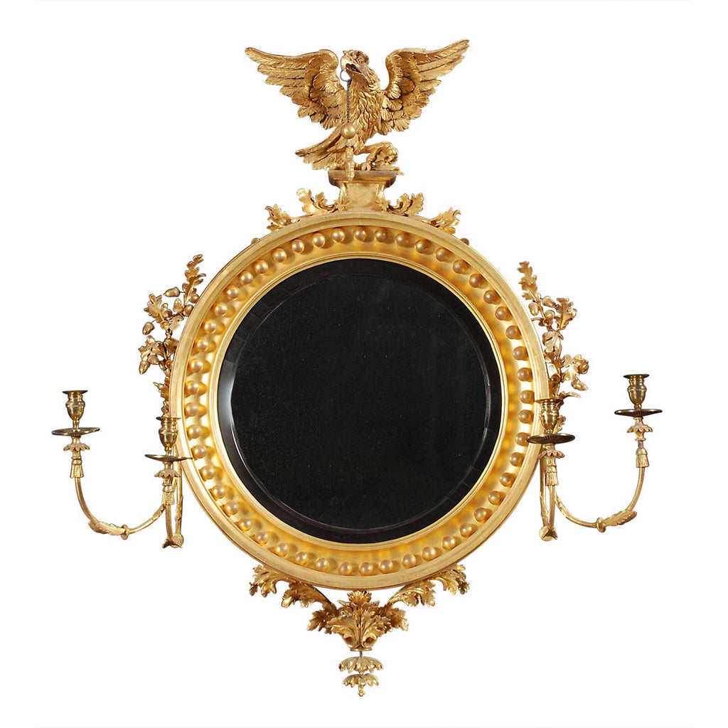 A Pair of Regency Period Girandole Mirrors