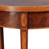Pair of Unusually Small Demilune Tables