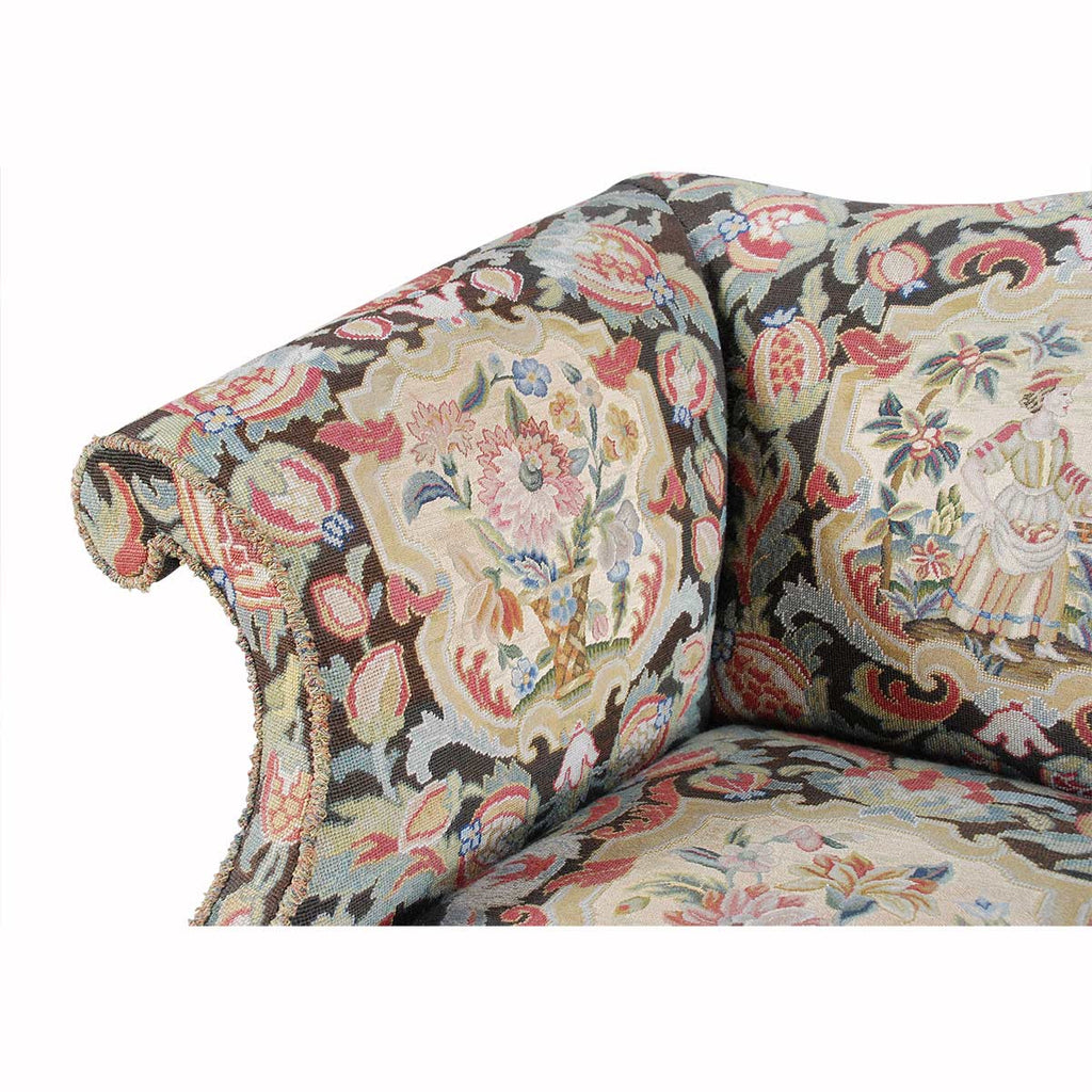 Pair of Needlepoint-Covered Sofas