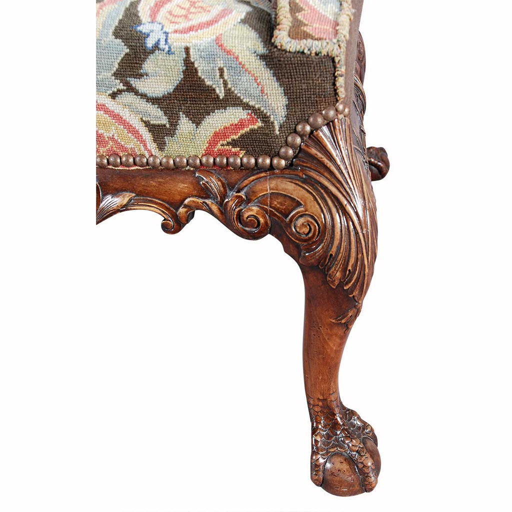 Pair of Needlepoint-Covered Sofas