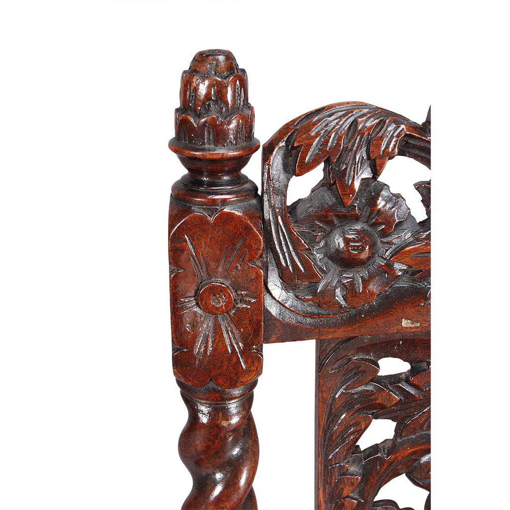 Pair of Charles II Style Hall Chairs