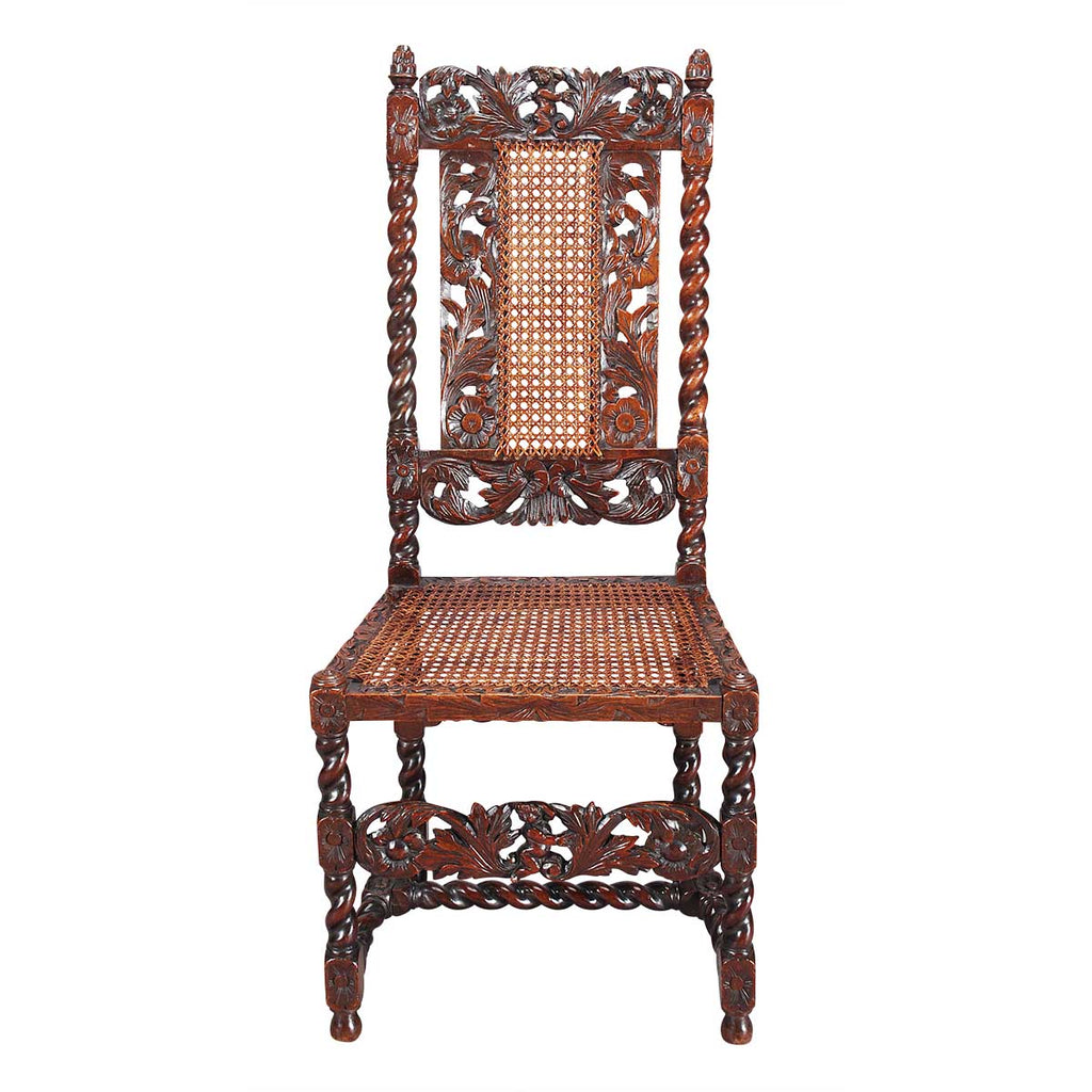 Pair of Charles II Style Hall Chairs