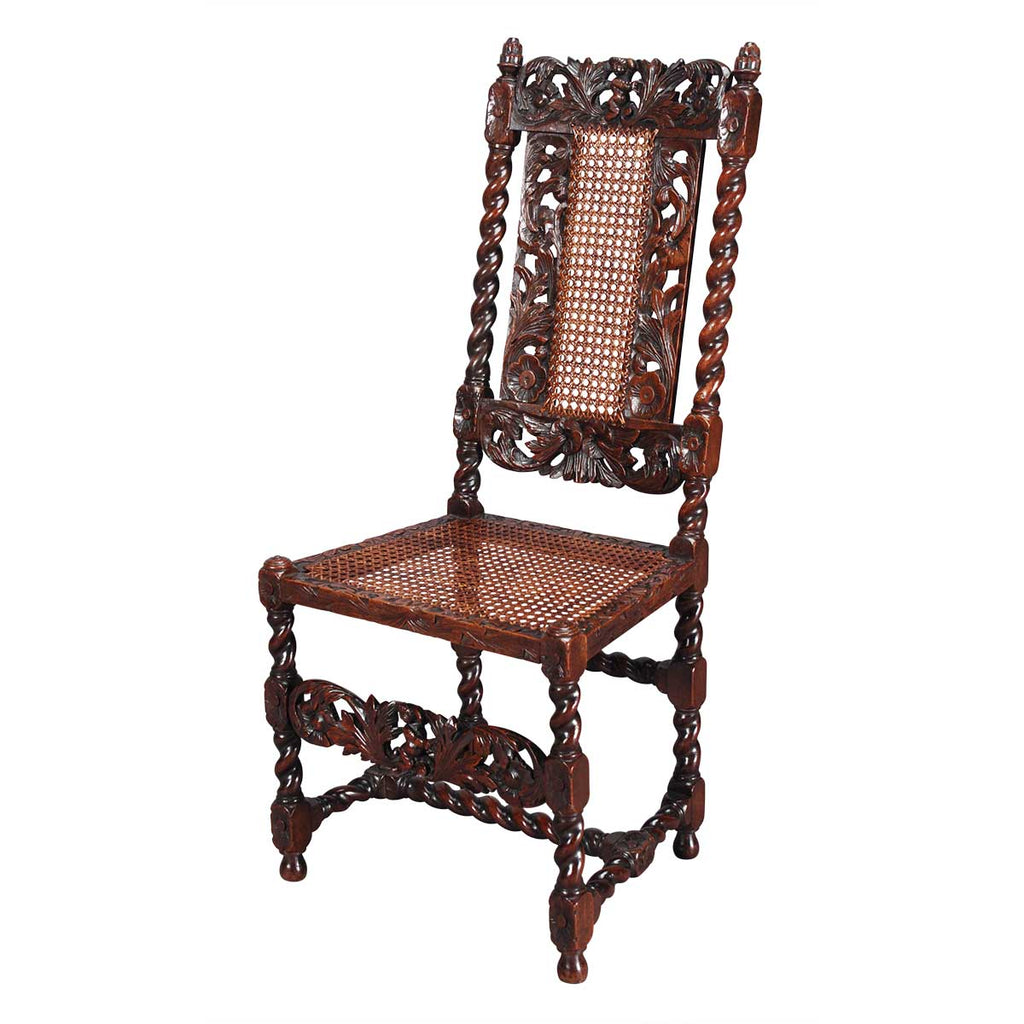 Pair of Charles II Style Hall Chairs