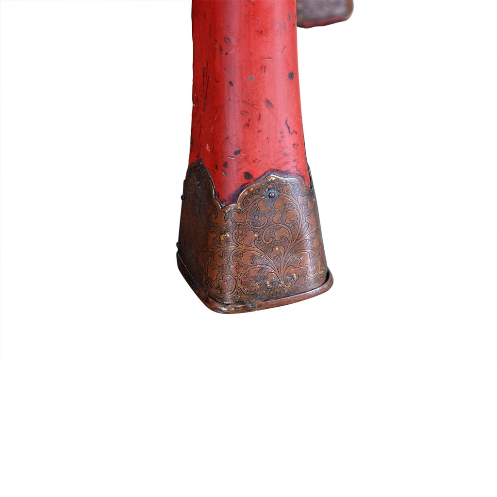 Chinese Lacquer Chest with Arched Lid