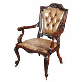 Rosewood Armchair in Leather