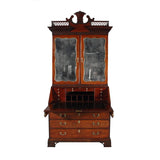 'Chinese Chippendale' Mahogany Secretary