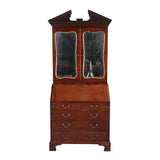 Mahogany Secretary with Broken Arch Pediment