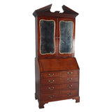 Mahogany Secretary with Broken Arch Pediment