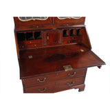 Mahogany Secretary with Broken Arch Pediment