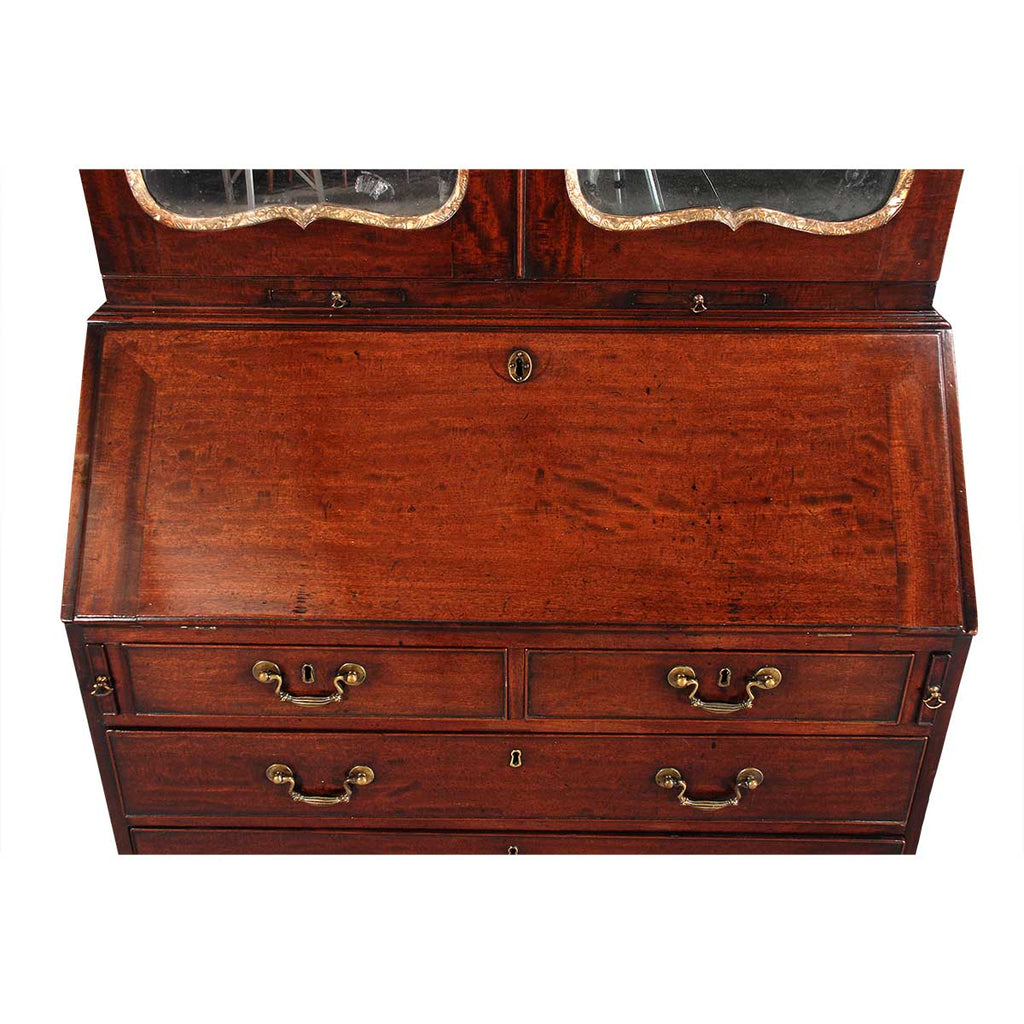 Mahogany Secretary with Broken Arch Pediment