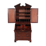 Mahogany Secretary with Broken Arch Pediment