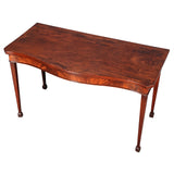 Mahogany Serpentine Serving Table