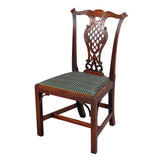 Set of Six Dining Chairs with Lattice-Work Splat