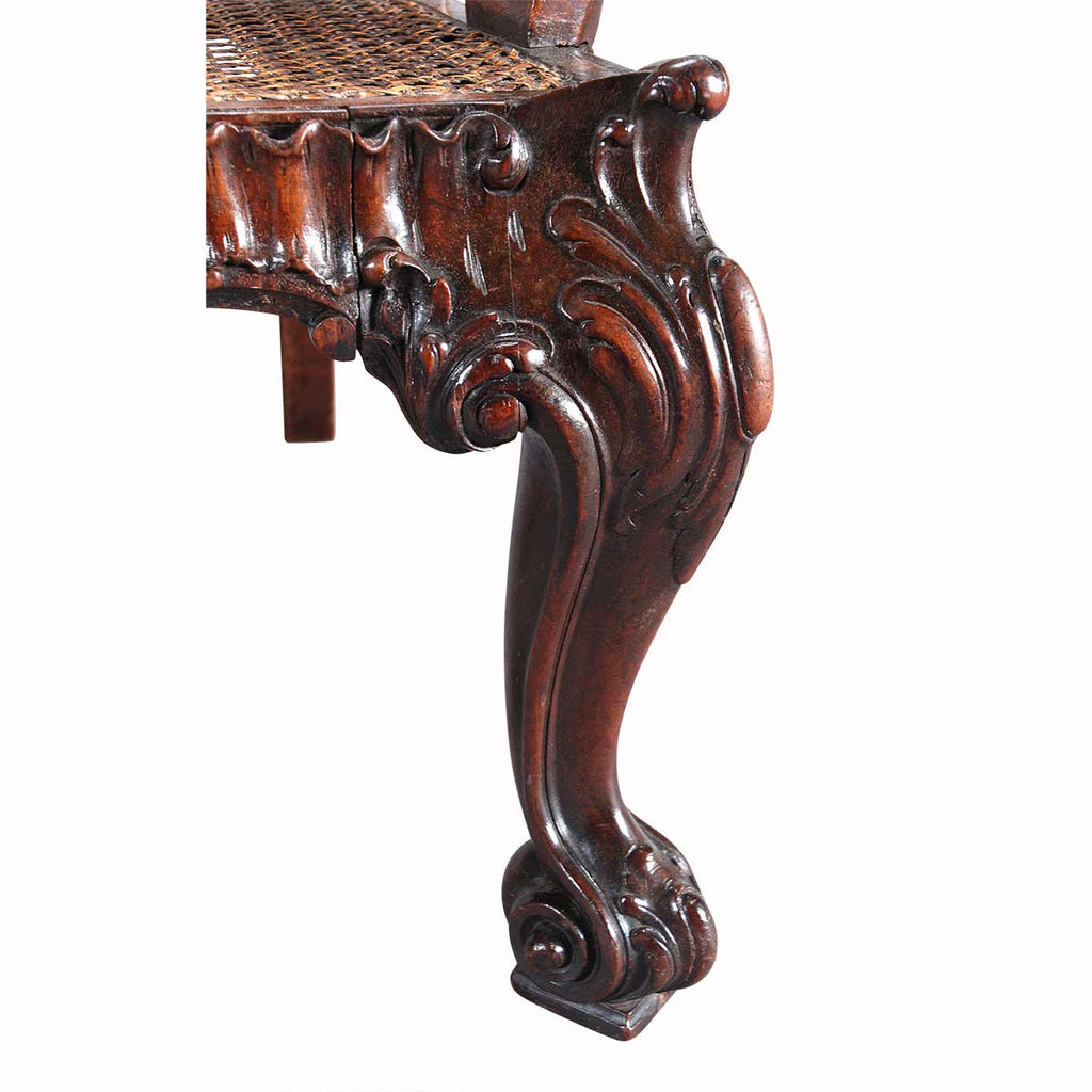 Sofa with Caned Back and Seat