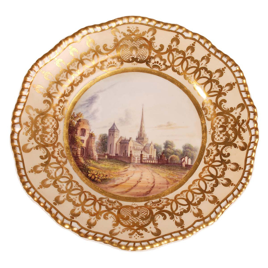 Spode Dessert Service with Landscape Views