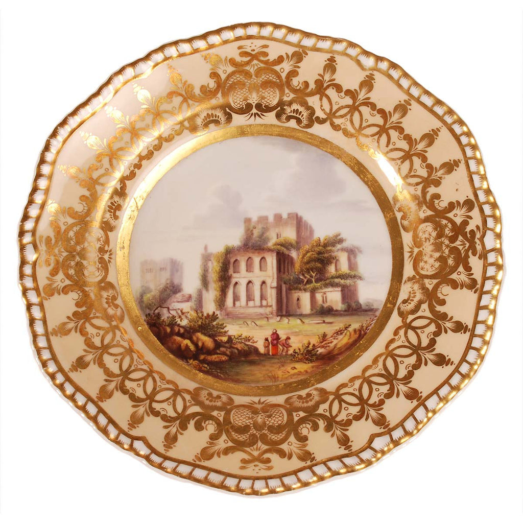 Spode Dessert Service with Landscape Views