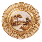 Spode Dessert Service with Landscape Views