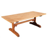 Pale Colored Trestle Table