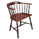 Low-Back Mahogany Windsor Chair