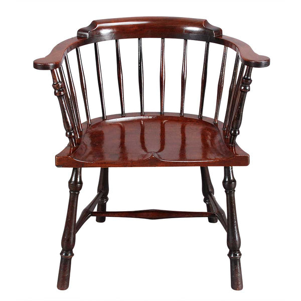 Low-Back Mahogany Windsor Chair – Jayne Thompson Antiques Inc.