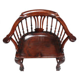 Mahogany Windsor Chair with Hairy Paw Feet