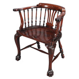 Mahogany Windsor Chair with Hairy Paw Feet