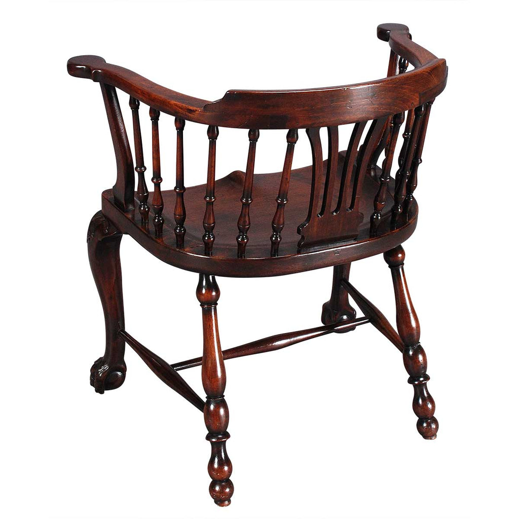 Mahogany Windsor Chair with Hairy Paw Feet