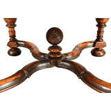 Large and Early Flemish Armchair Covered in Needlepoint