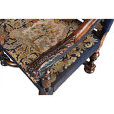 Large and Early Flemish Armchair Covered in Needlepoint
