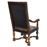 Large and Early Flemish Armchair Covered in Needlepoint