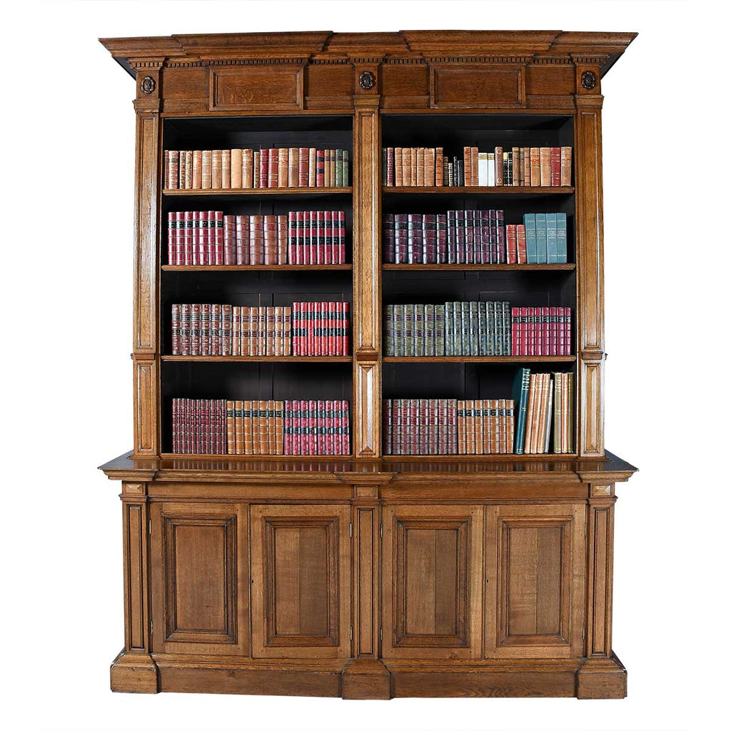 Large Oak Architectural Bookcase