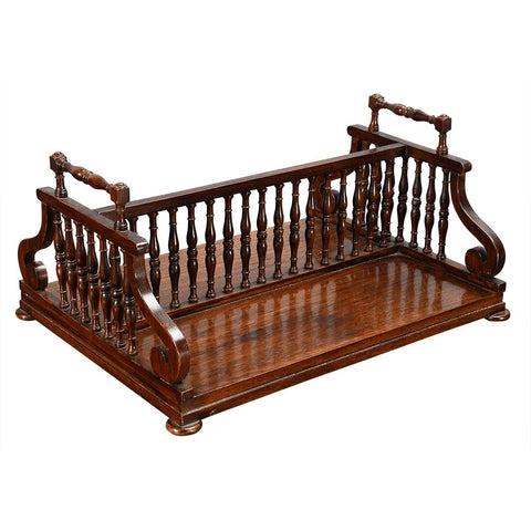 Rosewood Book Stand with Scrolled Ends