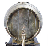 Gilt Silver Barrel-Shaped Decanter