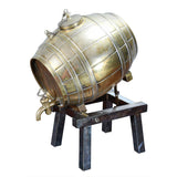 Gilt Silver Barrel-Shaped Decanter