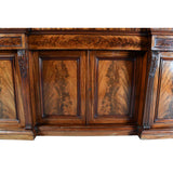 Breakfronted Cabinet Veneered in Flame Mahogany