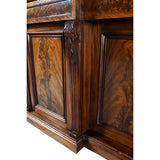 Breakfronted Cabinet Veneered in Flame Mahogany