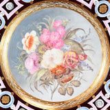 Two Fine Quality Coalport Plates with Botanical Decoration