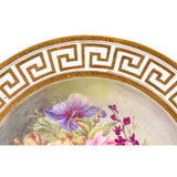 Two Fine Quality Coalport Plates with Botanical Decoration
