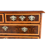 William and Mary Period Oyster Chest with Holly Banding