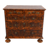 Oyster Veneered Chest with Circular Inlay