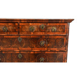 Oyster Veneered Chest with Circular Inlay