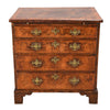 Small Figured Walnut Chest with Brushing Slide