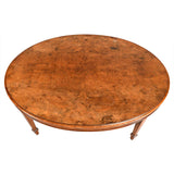 Oval Coffee Table Made from a 19th Century Table Top