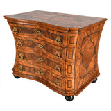 Shaped German Commode in Walnut