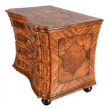 Shaped German Commode in Walnut