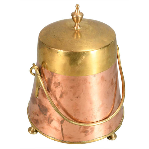 Copper and Brass Ash Bin