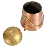 Copper and Brass Ash Bin