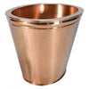Oval Tapering Copper Bin
