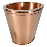 Oval Tapering Copper Bin