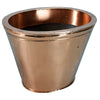 Oval Tapering Copper Bin